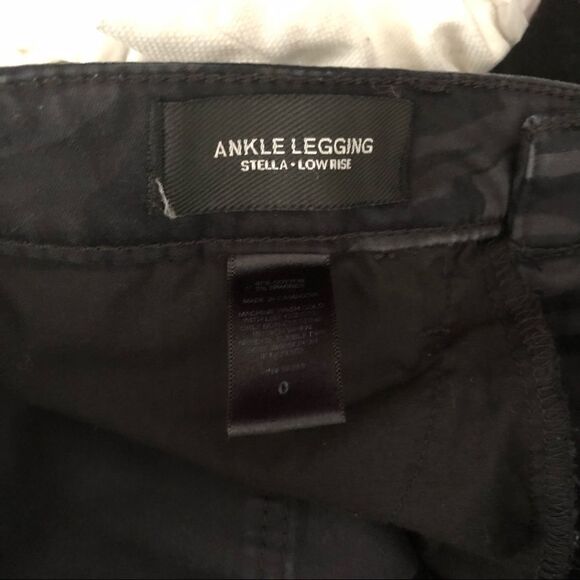Express Black Camo Skinny Cropped Jeggings Size 0 - Picture 7 of 7